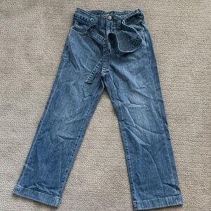 J. Crew Factory Wide Leg Jeans with belt